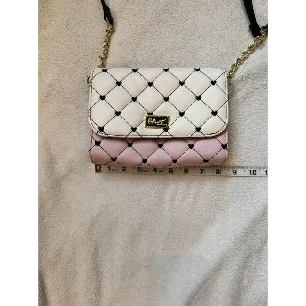 Luv Betsey by Betsey Johnson Quilted Crossbody Bag with Detachable Coin Pouch